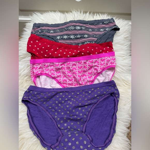 4 Vintage Victorias Secret Cotton Briefs - Picture 1 of 5